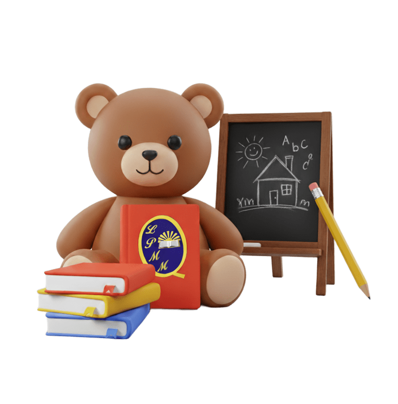 Estudiante con niños en jardín infantil